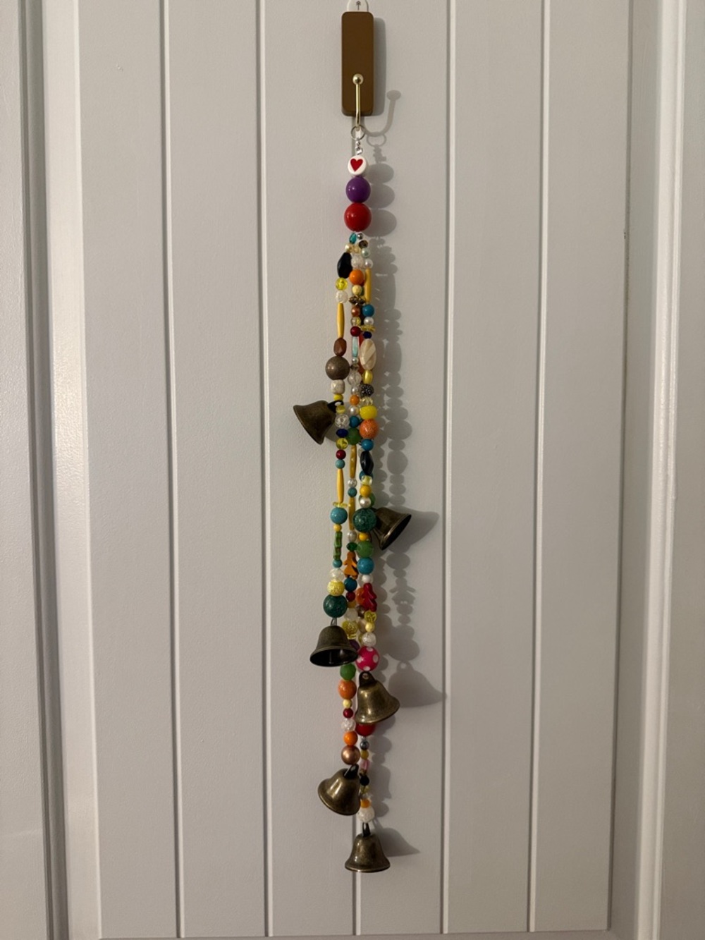 Colorful Bell Bead Hanging Wall Decor - Multicolor windchimes